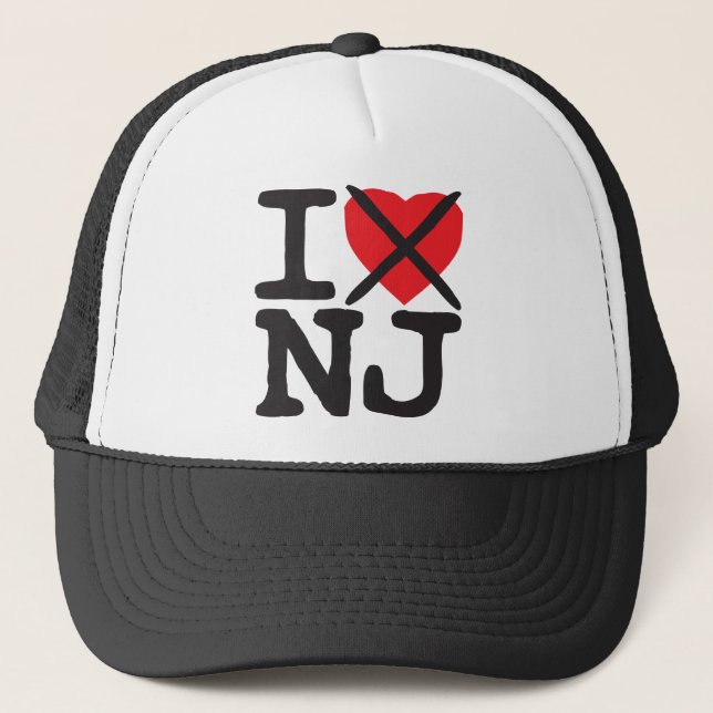 Jag hatar ny NJ - - jerseyen Truckerkeps (Framsida)
