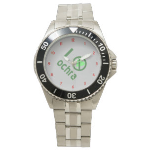 Jag hatar Ochra Inte kärlek Armbandsur