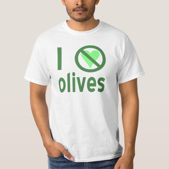 Jag hatar oliver (Grönt) Tee Shirt (Framsida)