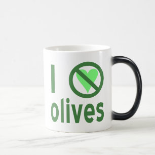 Jag hatar oliver. Inget grönt kärlek Magisk Mugg