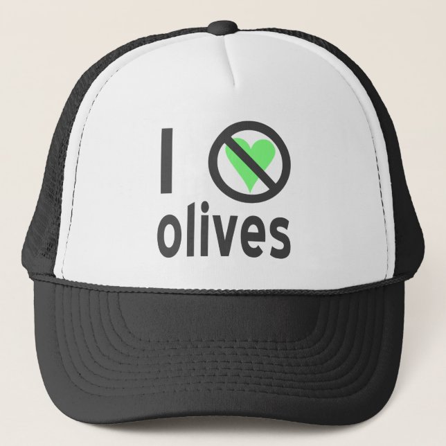 Jag hatar oliver. Inget kärlek Truckerkeps (Framsida)