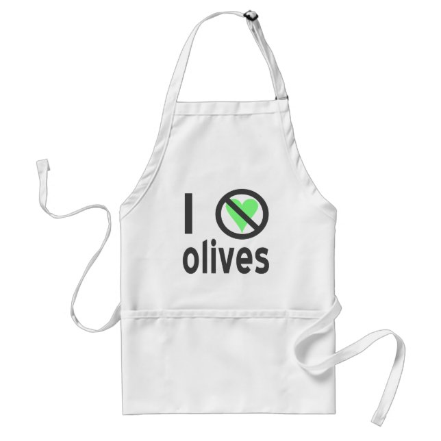 Jag hatar oliver (svart) förkläde (Framsidan)