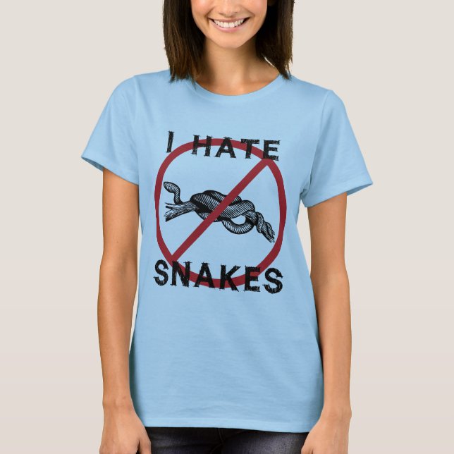Jag hatar ormar t-shirt (Framsida)