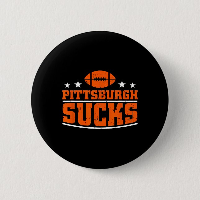 Jag hatar Pittsburgh Design Manar Kvinnor Funny Pi Knapp (Framsida)