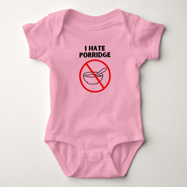 Jag hatar porridge t shirt (Framsida)