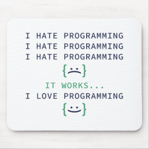 Jag hatar programmering musmatta