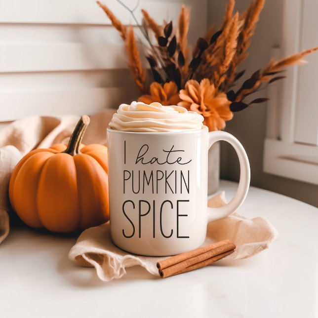 Jag hatar Pumpkin Spice Funny Fall Season Mugg (Skapare uppladdad)