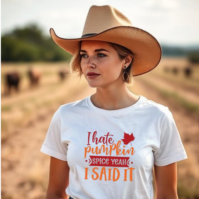 Jag hatar Pumpkin Spice. T Shirt (Skapare uppladdad)
