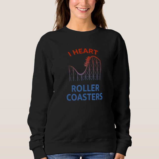 Jag hatar Roller Underlägg Theme Park Enthusiast T Shirt (Framsida)