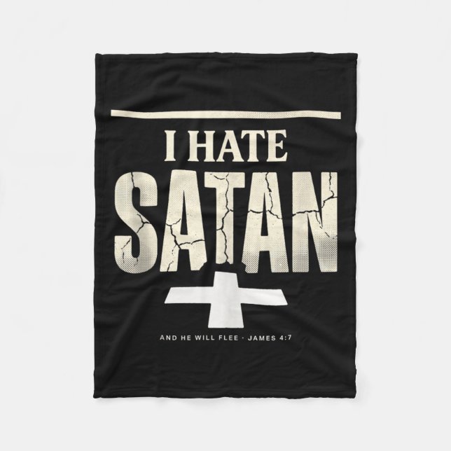 Jag hatar Satan Fleecefilt (Framsidan)