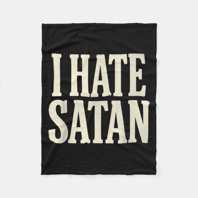 Jag hatar Satan Fleecefilt (Framsidan)