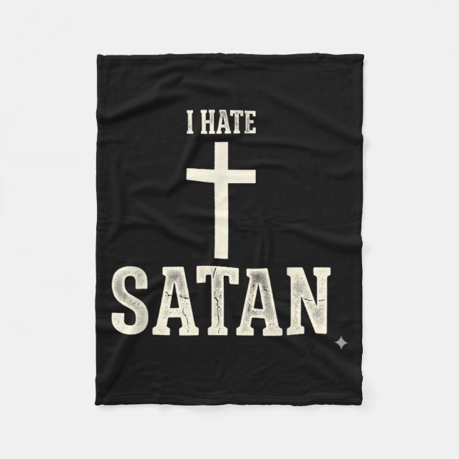 Jag hatar Satan Fleecefilt (Framsidan)