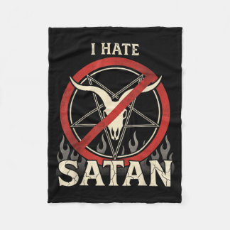 Jag hatar Satan Fleecefilt