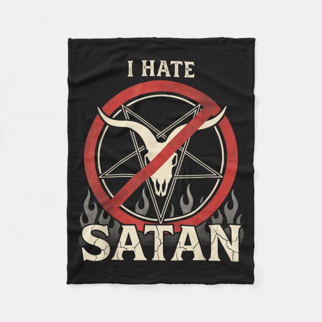 Jag hatar Satan Fleecefilt (Framsidan)