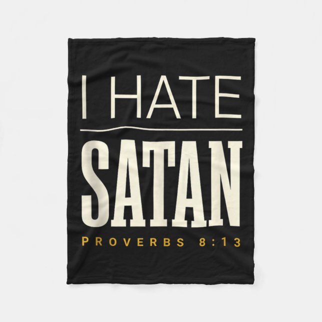 Jag hatar Satan Fleecefilt (Framsidan)