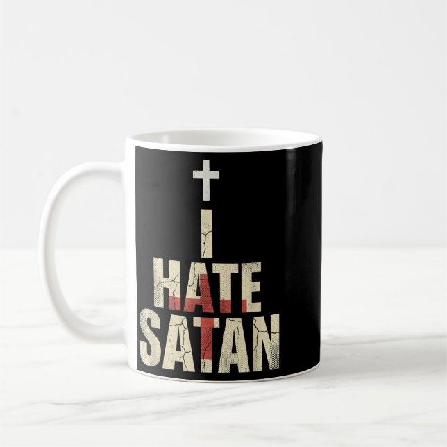 Jag hatar Satan Kaffemugg (Vänster)