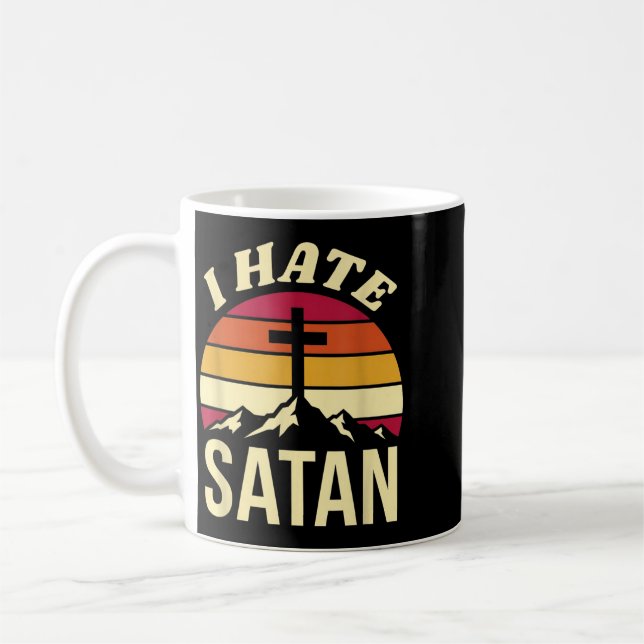 Jag hatar Satan Kaffemugg (Vänster)