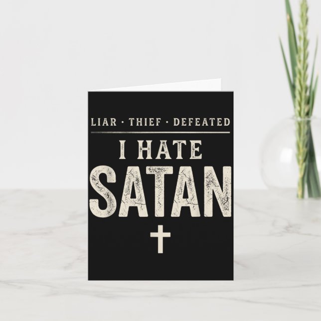 Jag hatar Satan Kort (Framsida)