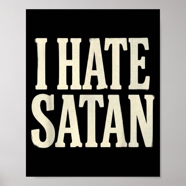 Jag hatar Satan Poster (Framsidan)