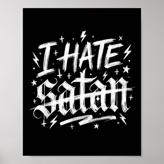Jag hatar Satan Poster (Framsidan)