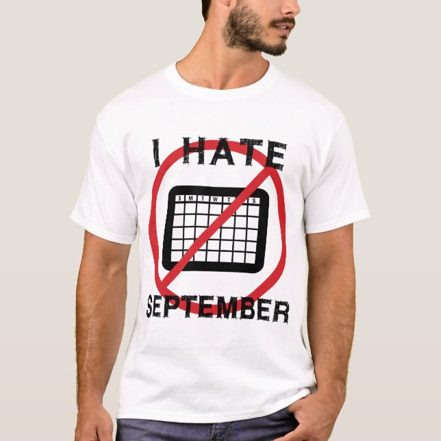 Jag hatar september t shirt (Framsida)