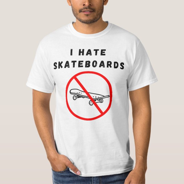 Jag hatar skateboard t shirt (Framsida)