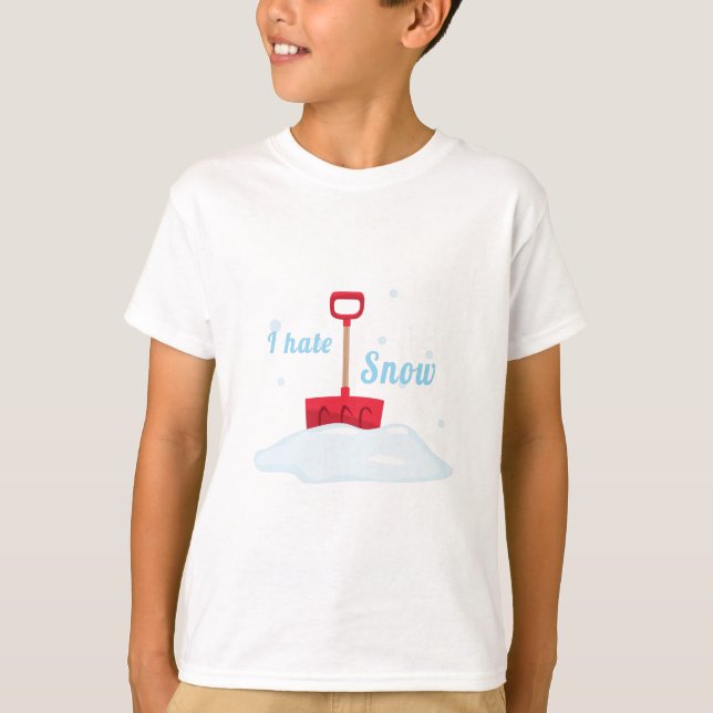Jag hatar snö t-shirt (Framsida)