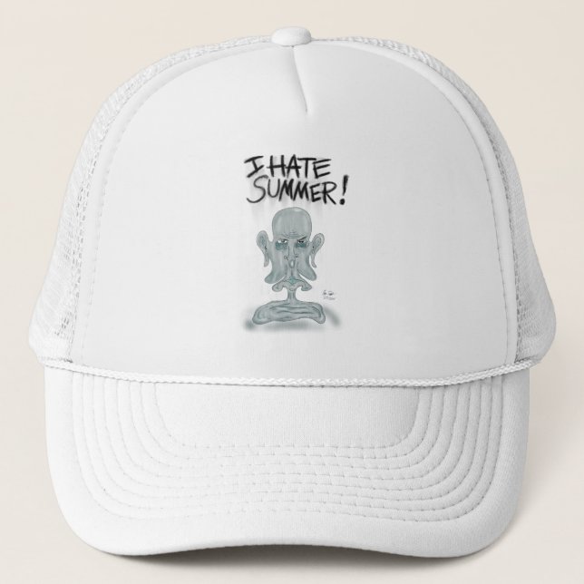 JAG HATAR SOMMAREN! - svettas och smälta Keps (Framsida)