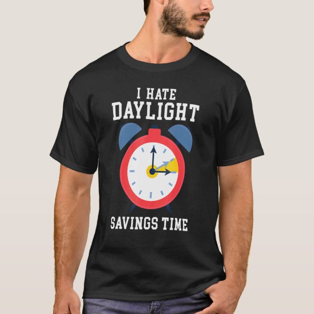 Jag hatar sommartid Extra-timmen som sparar Ti T Shirt (Framsida)