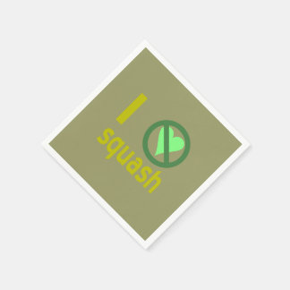 Jag hatar squash, ingen kärlek pappersservett