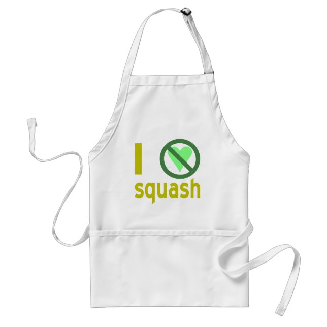 Jag hatar squash Inget kärlek Förkläde (Framsidan)