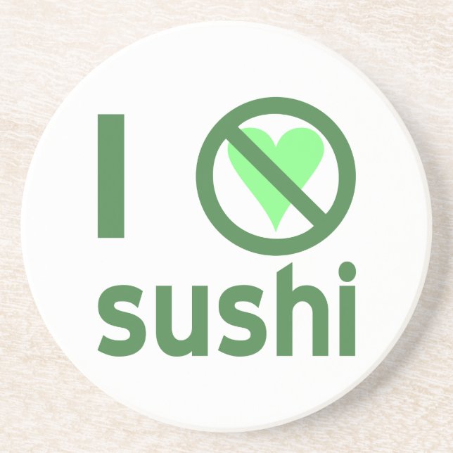 Jag hatar sushi. Inget kärlek  Underlägg (Framsidan)