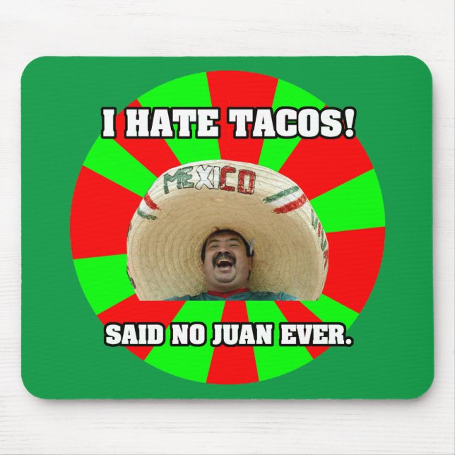 Jag hatar tacos musmatta (Framsidan)