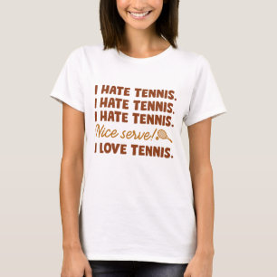 Jag hatar tennis t shirt