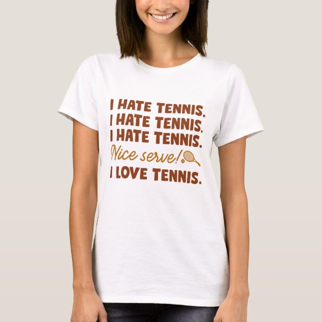 Jag hatar tennis t shirt (Framsida)