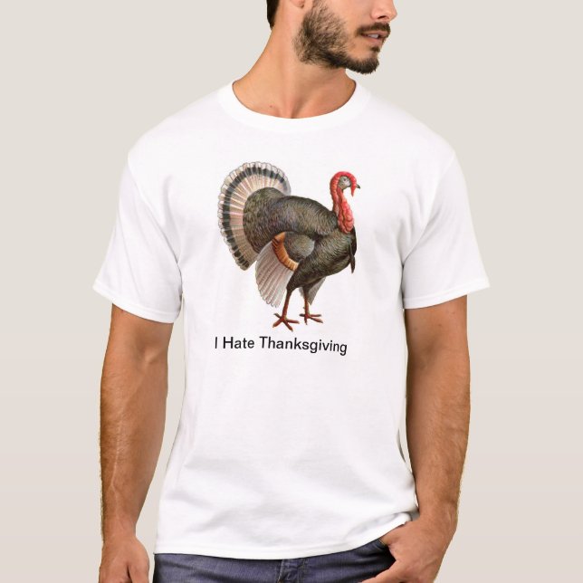 Jag hatar thanksgiving tee (Framsida)