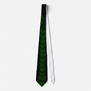 JAG HATAR TIES! (Binär och Hex) Tie, Slips