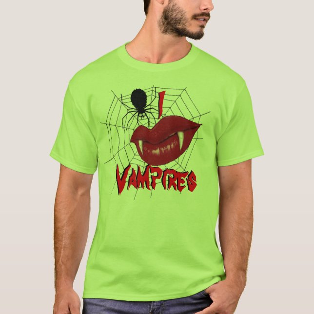Jag hatar vampyrer {Lime Green} Tröja (Framsida)