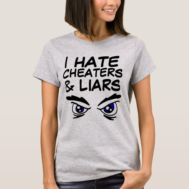 JAG HATAR VÄXARE OCH LIARS T-Shirts (Framsida)