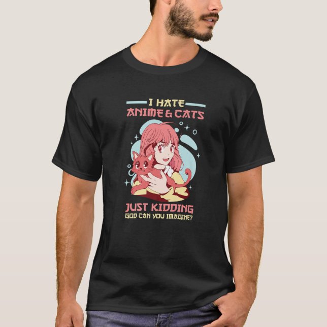 Jag Hate Anime T Shirt (Framsida)
