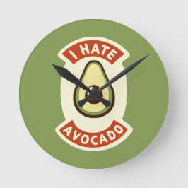 Jag Hate Avocado Rund Klocka