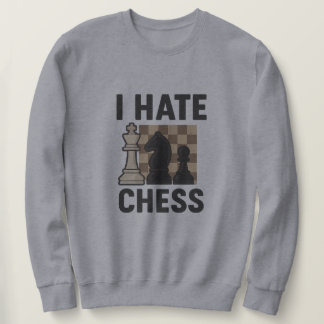 Jag Hate Chess Lång Ärmad Tröja