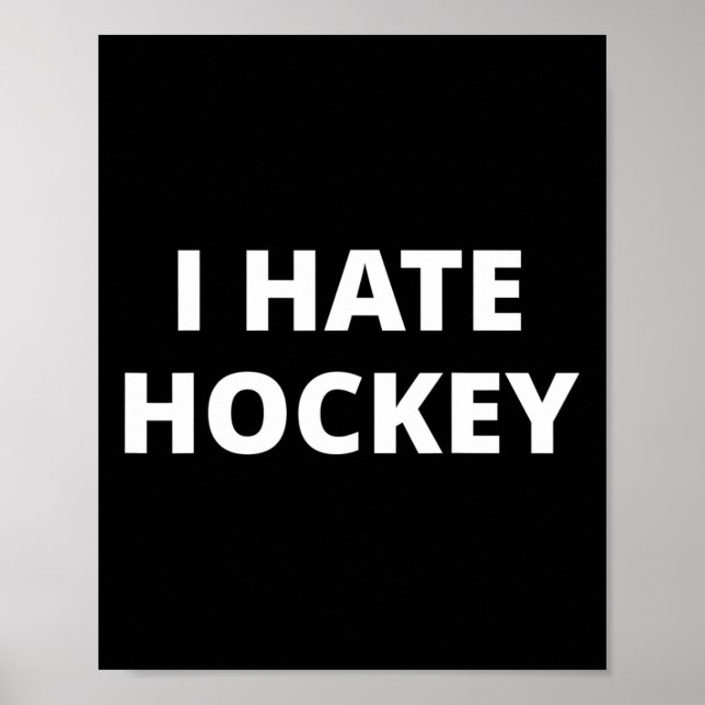 Jag Hate Hockey Poster (Framsidan)