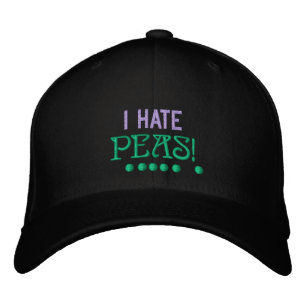 JAG HATE PEAS - HAT BRODERAD KEPS