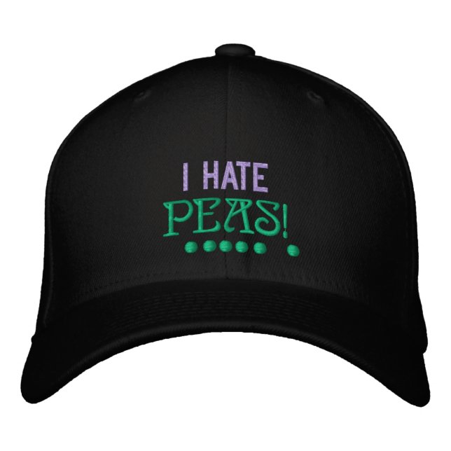JAG HATE PEAS - HAT BRODERAD KEPS (Framsida)