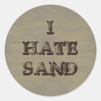 JAG HATE SAND-funny militär Grunge Runt Klistermärke