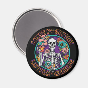 Jag Hatrar Alla Kaffe Hjälper Kaffeälskare Gåvor Magnet
