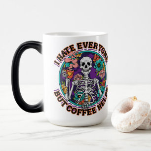 Jag Hatrar Alla Kaffe Hjälper Kaffeälskare Present Magisk Mugg