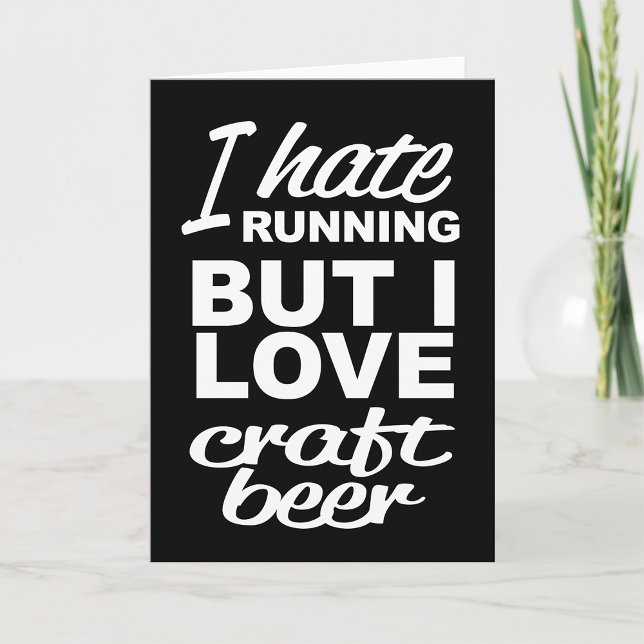 Jag Hatrar Att Springa Men Jag Älskar Craft Beer V Kort (Skapare uppladdad)