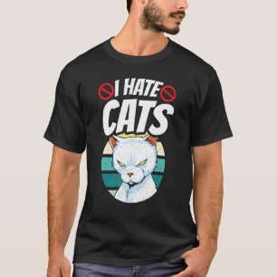 Jag Hatrar Katter Djurordspråk Hund Valp T Shirt